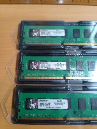 Kit 3 Módulos RAM DDR3 6GB 1333MHz Kingston