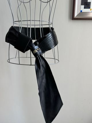 Cinturone vintage anni '80 nero e oro