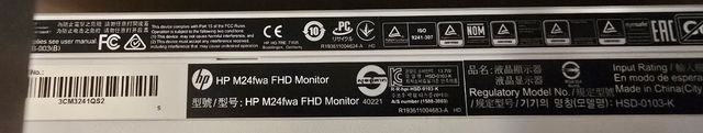 Monitor Full HD HP M24fwa