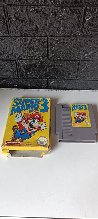 Super Mario Bros. 3 NES - Caja y Cartucho