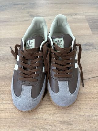 Adidas Samba Marrones y Blancas