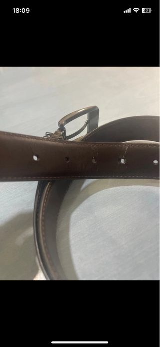 Cinturón Azzaro Hombre Negro y Plateado