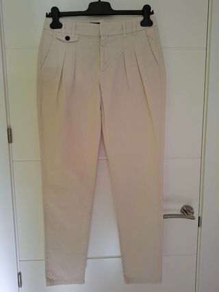 Pantalón Zara beige mujer Talla S