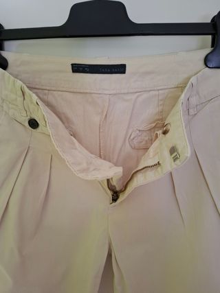 Pantalón Zara beige mujer Talla S