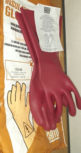 Guantes de látex dieléctrico CATU Clase 0 1000V