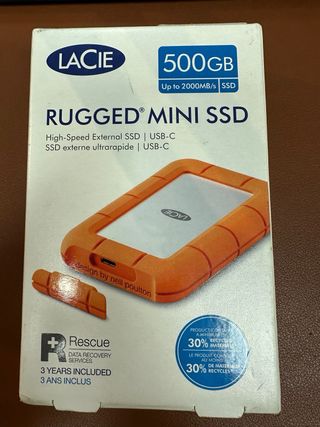 LaCie Rugged Mini, 500 GB, 2.5", Disco Duro#3700PQ
