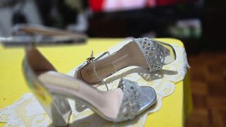 Zapato tacón MARYPAZ plateado