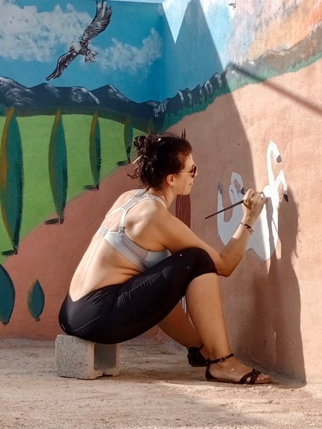 Pintora de murales para niños