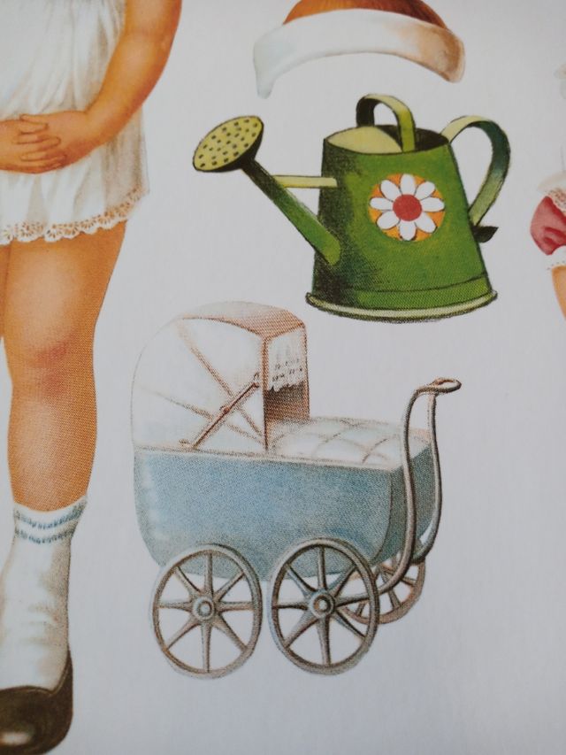 Muñecas recortables vintage Anni + Hans