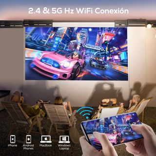 💰 - Proyector Portátil 5G WiFi Bluetooth, Mejorado