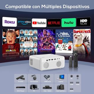 💰 - Proyector Portátil 5G WiFi Bluetooth, Mejorado