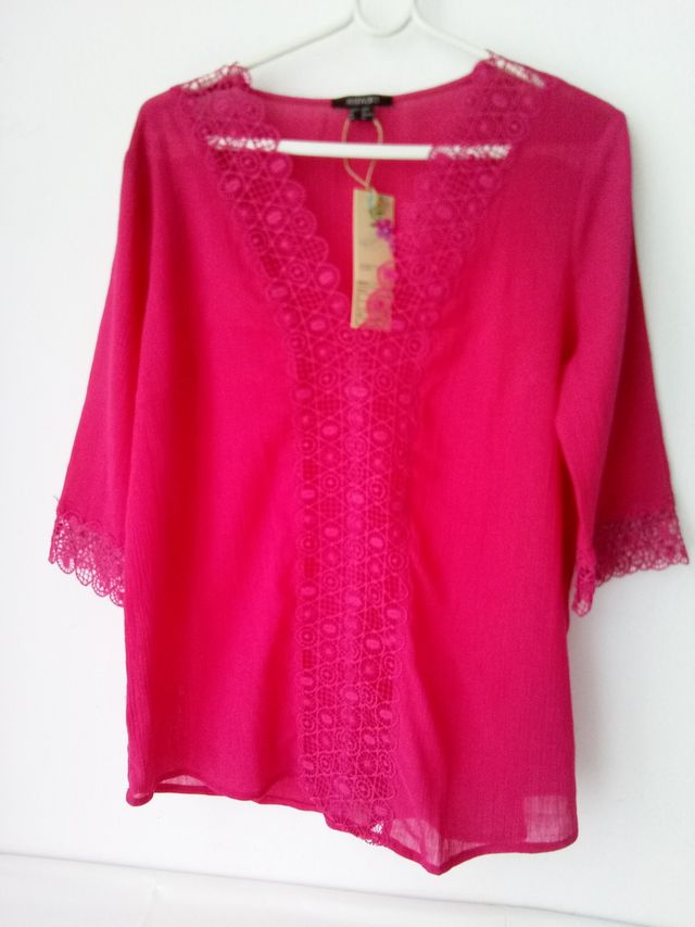 Nuova camicetta fucsia taglia 42