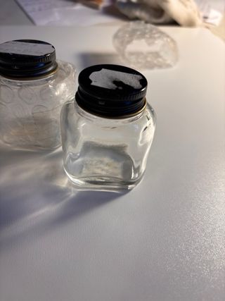 4 Botes Cristal para Mezcla Pintura Aerógrafo