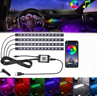 Kit Luces LED Interior Coche RGB Música