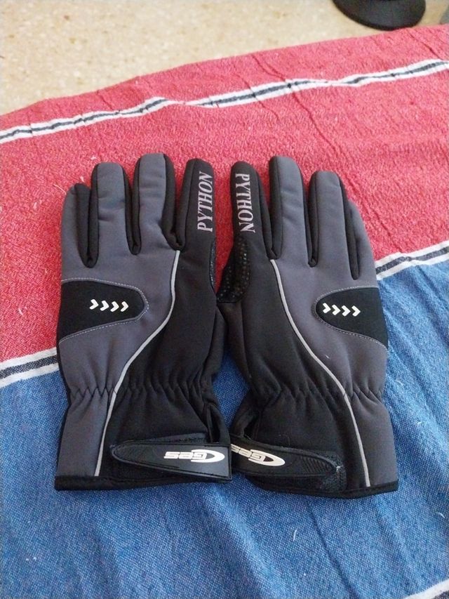 Guantes Python Negro y Gris