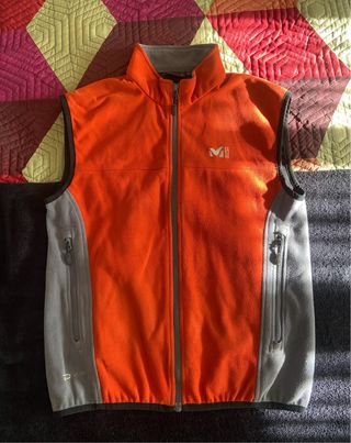 Chaleco Millet Talla M Naranja/Gris
