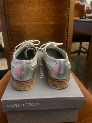 Scarpe Marco Tozzi Argento/Bianco Tg 36