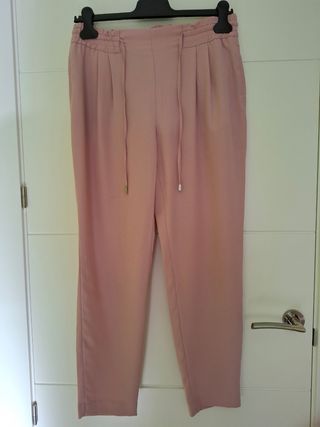 Pantalón rosa Zara Talla S