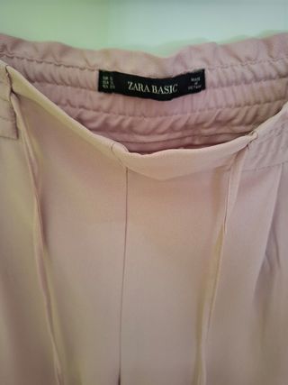 Pantalón rosa Zara Talla S