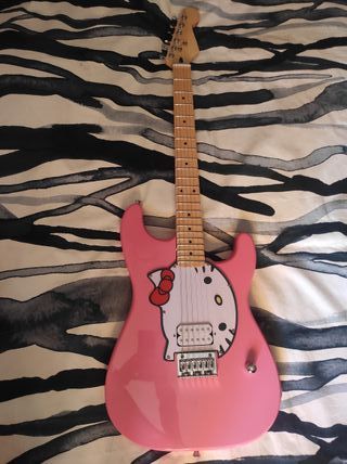 Guitarra Eléctrica Hello Kitty Rosa