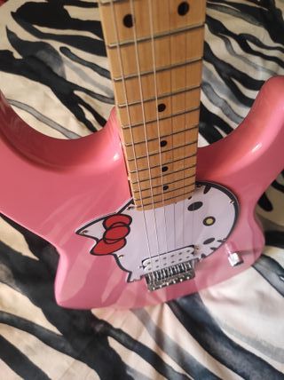 Guitarra Eléctrica Hello Kitty Rosa