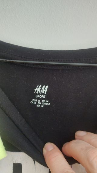 Lote 2 Camisetas Deportivas H&M Talla S/M