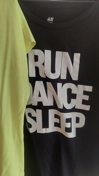 Lote 2 Camisetas Deportivas H&M Talla S/M