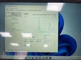 Portátil Intel Celeron 6GB RAM 256GB SSD V824