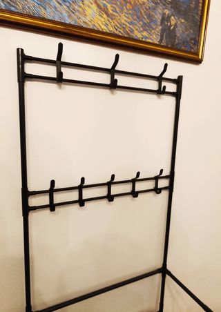 Appendiabiti 4 scarpiera stand rack Appendino nero