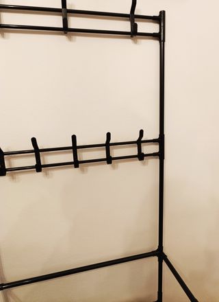 Appendiabiti 4 scarpiera stand rack Appendino nero