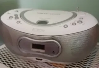 Radio CD MP3 USB Ecron Plata/Blanco