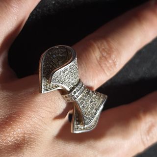 Anello Argento 925 con Diamanti Bianchi