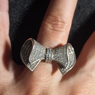 Anello Argento 925 con Diamanti Bianchi