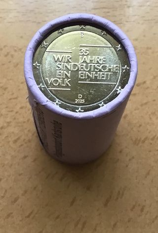 2 euros conm Alemania 35 Aniv unificación Año 2025
