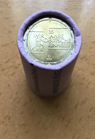 2 euros conm Alemania 35 Aniv unificación Año 2025