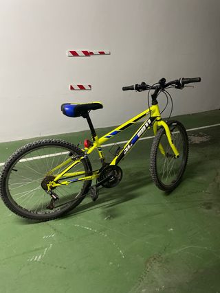 Bici de montaña niño amarilla