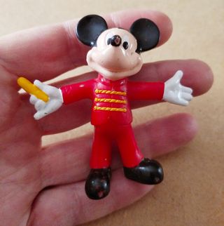 Antigua Figura Mickey Mouse Domador Jefe de Pista