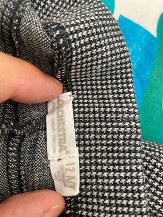 Pantalón estampado pata de gallo