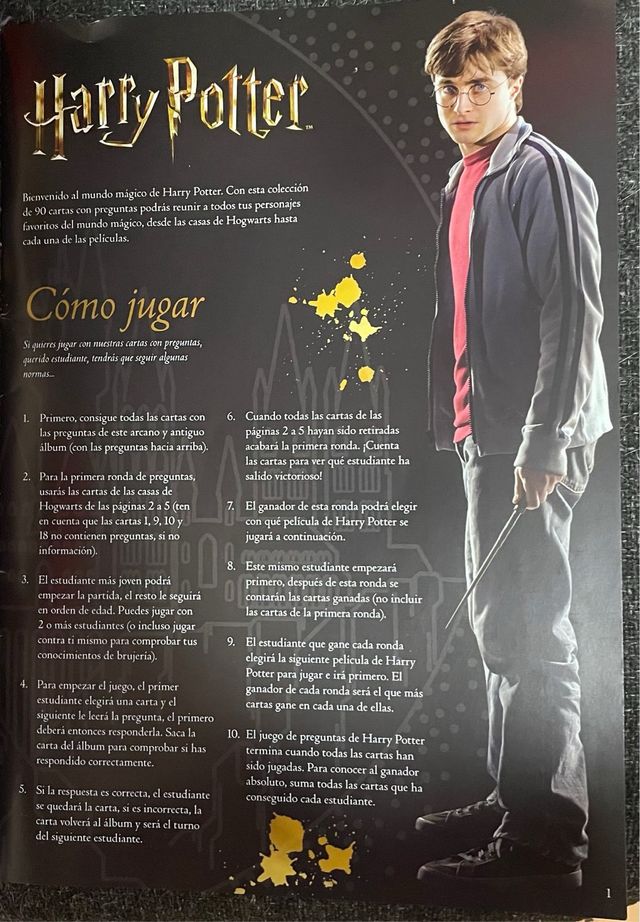 Álbum de Cartas Harry Potter Completo
