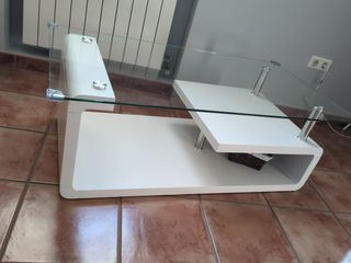Mesa de centro madera y cristal