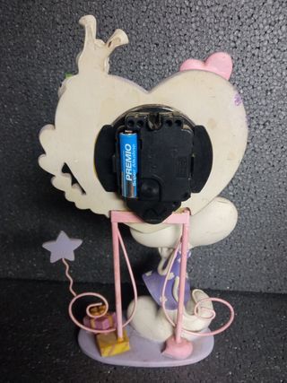 Reloj infantil corazón con ratón y perro