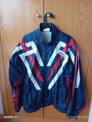 Chaqueta Adidas Retro Azul y Roja