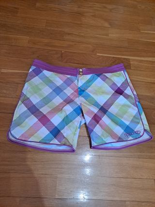 Pantaloneta Rip Curl Cuadros Morado