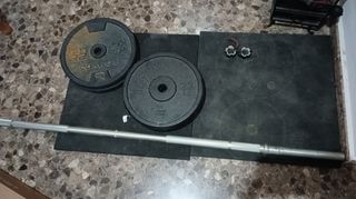 Pesas y Barra Decathlon