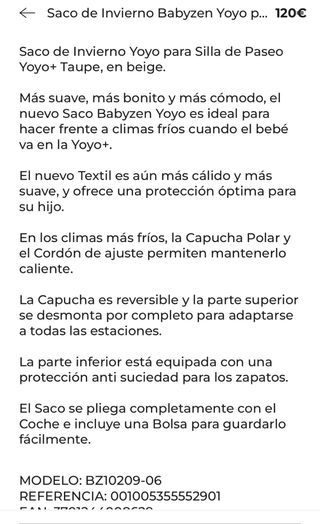Saco Bebé Babyzen Yoyo Footmuff