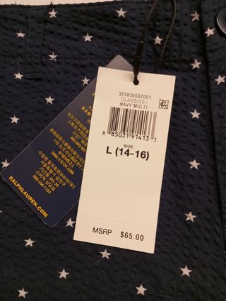 Shorts ragazza Polo Ralph Lauren fantasia stelle