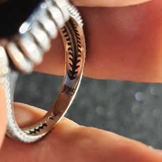 Anello Argento 925 Pietra Nera