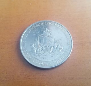 Moneda 1 Peso República Dominicana 1988!