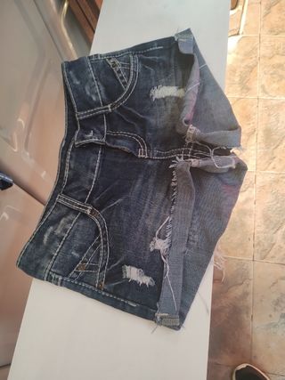 Pantalón corto vaquero mujer