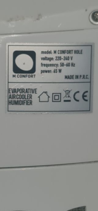 Climatizador Evaporativo Rosa y Blanco